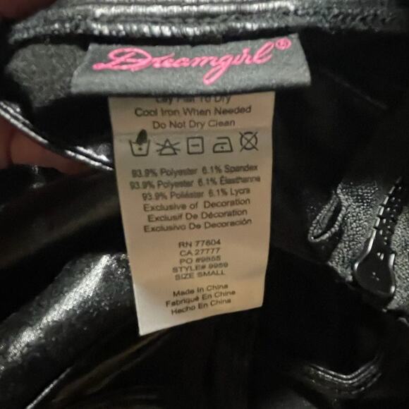 Dreamgirl Catwoman Costume | Faux Leather Bodysuit + Mask | Size Small | NWOT - Picture 3 of 6